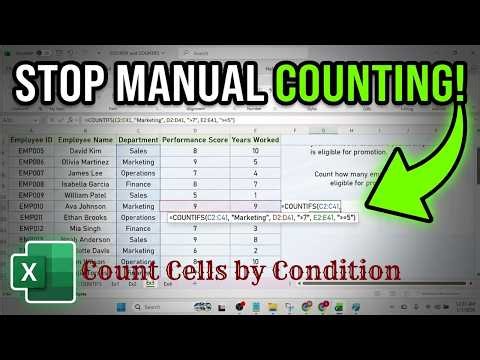 Learn How to Count Cells Based on Condition in Excel (COUNT and COUNTIF Function)