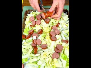 Pierogi Sausage Sheet Pan Dinner | Roasted Kielbasa & Cabbage Bake