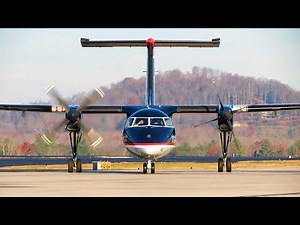 US Airways Express Dash 8 Takeoff AVL