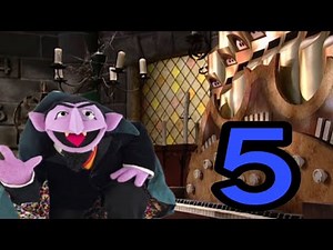 Sesame Street The Counts Number Of The Day 5 ( Mirrored Season #38 Version )