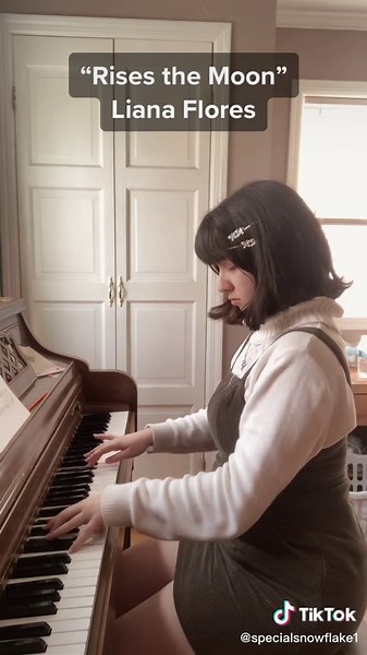 Cottagecore Piano Cover of 'Rises the Moon' by Liana Flores