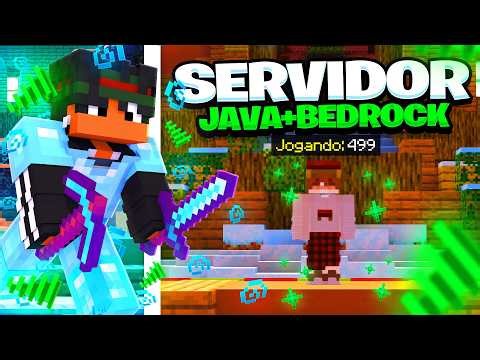 I found the best Minecraft online server in Brazil for Minecraft Java and Bedrock.
