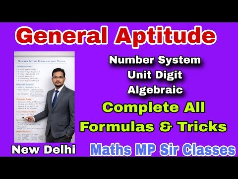 Number System , Unit Digit & Algebraic All Formulas & Tricks For All Competitive Exams | 