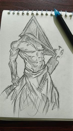 This Sketch Transition is Insane 🔥 #shorts #pyramidhead #art