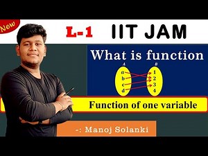 🔴 Function || Function of one variable || Introduction || #iitjam || #msmaths || BSC maths || MATHS