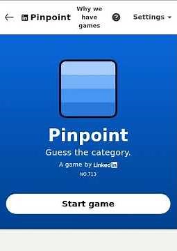 LinkedIn Pinpoint Answer Today #713 #pinpoint