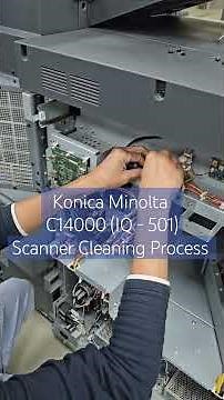 Konica Minolta C14000 IQ-501 Scanner Cleaning Process | Jahidul Islam #konicaminolta