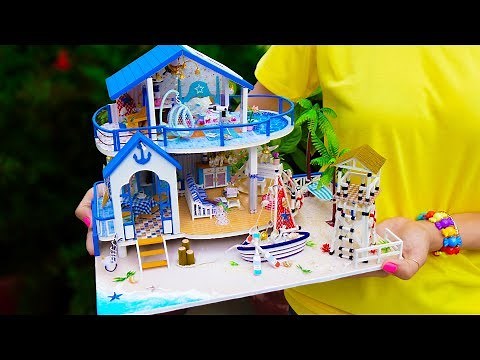 DIY Miniature Dollhouse With Pool
