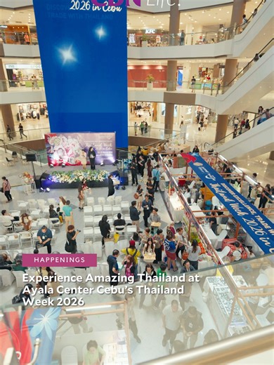 Experience the flavors, crafts, and culture of Thailand right here in Cebu. Thailand Week 2026 brings a vibrant showcase of authentic Thai food, jewelry, crafts, and specialty products to Ayala Center Cebu, with over 50 booths featuring some of the best Thai brands. Presented by the Thai Trade Center Manila and the Department of International Trade Promotion, the event runs March 12–15, 2026, from 12 PM to 8 PM. Drop by and discover a taste of Thailand without leaving the city. READ MORE: https: