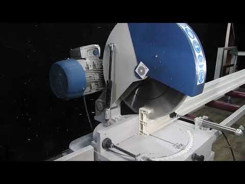 uPVC Manual Miter Saw Machine with 400MM Blade | Manual Miter Saw for uPVC Window Cutting
