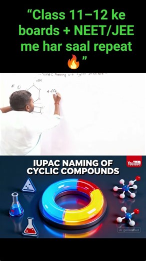 Naming of Cyclic Compounds 🔥 | IUPAC Nomenclature Class 11–12 | Boards, NEET & JEE