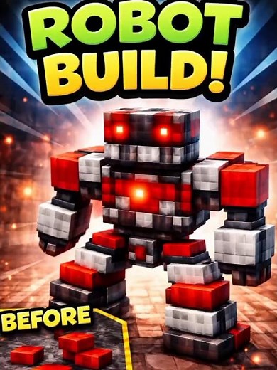 how to make a robot build#minecraft