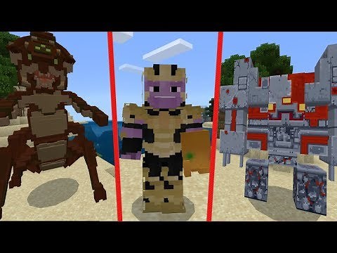 TOP 10 Minecraft BOSS Mods 2019 (Bedrock Edition)