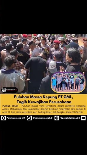 Puluhan Massa Kepung PT GML, Tagih Kewajiban Perusahaan #UnjukRasa #AksiDamai #PTGML