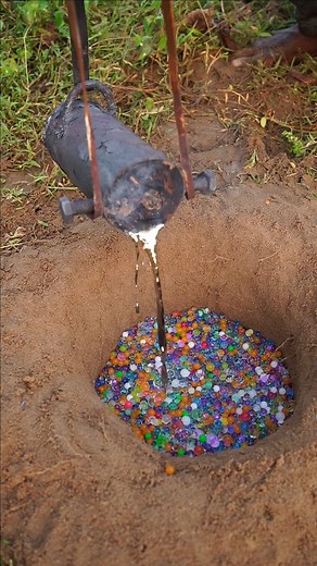 1.2M views · 18K reactions | 5000 Orbeez Ball vs Lead Experiment  #experiment #Wow | Mr.Village Vaathi | Facebook