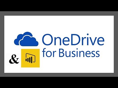 OneDrive and Power BI: OneDrive for Business URL - Auto Scheduled Data Refresh Power BI