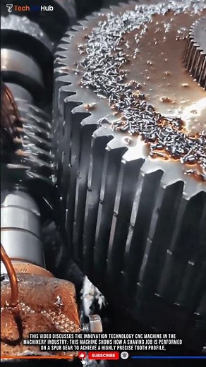 Innovation Technology CNC Machine: High-Precision Gear Shaving Job. #tech