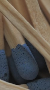 Wooden matches extreme close up - Free Stock Video