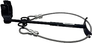 Bike U Lock with Cable - Stabilizing Anti-Theft Bicycle Accessories with Adjustable Scratch Guard Arm, 12 x 5 x 4-Inches, 100% Heavy-Duty Alloy Steel