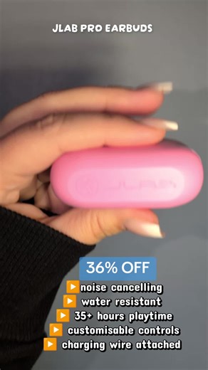 jlab pro earbuds 15% smaller than standard earbuds & 40% lighter #jlab #jlabpro #jlabearbuds #earphones