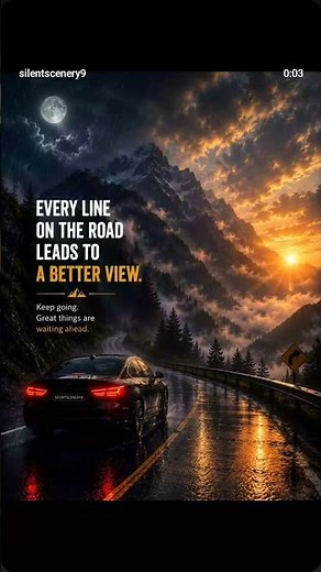 Every Line on the Road Leads to a Better View | Motivational Wallpaper 4K