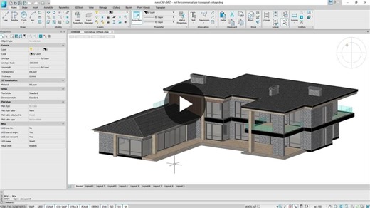 Getting Started in 3D: Navigation, Views Project Overview - nanoCAD 3D Modeling - Lesson 1 | nanoCAD