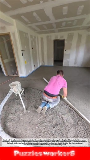 PERFECT Self-Leveling Floor Installation in Minutes! 🏠