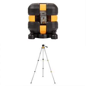 DEWALT 55 ft. Green Self-Leveling Cross Line Laser Level with Case and Adjustable Tripod - The Home Depot