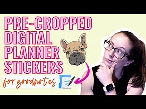 Canva Precropped Stickers | Precropped Digital Planner Stickers | Goodnotes Stickers