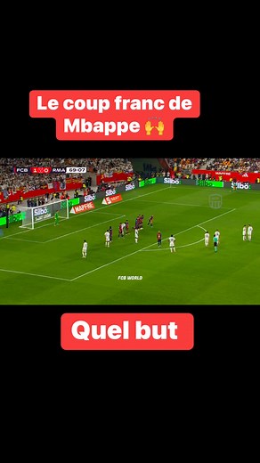 1.1M views · 10K reactions | But de Mbappe sur coup franc #realmadrid #football #barcelona #sport | Kemo Machiavel Sangare | Facebook