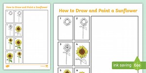 How to Draw and Paint a Sunflower