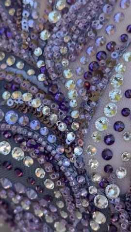 Gray Figure Skating Dress Crystal Rhinestone Competition Dress Handmade Ice Skating Costume Unique Skate Dress One of a Kind - Etsy