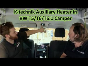 K-technik Auxiliary Heater installed into a VW T6 Transporter Camper