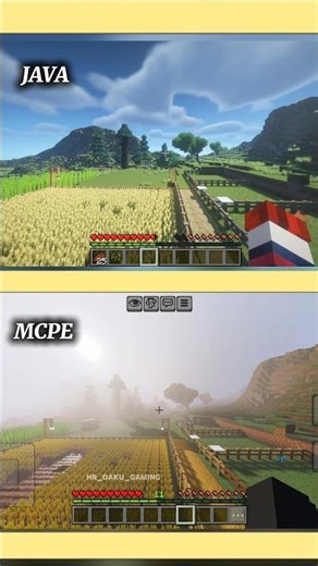Java Vs MCPE Shaders comparison|| #shaders #shorts #viral #minecraft #mcpe #java #rtx