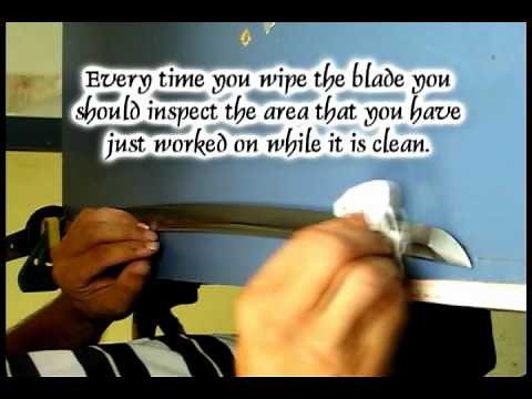 KATANA Sword - How to remove surface rust.