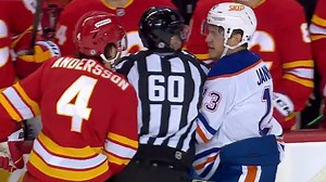 Flames fall short in frantic finish as Oilers take Battle of Alberta