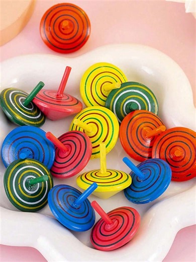 1/6/10/20 Pcs Wooden Table Top Spinning Tops, Wooden Toys, Mini Gifts, Party Favors, Holiday Presents, Retro Classic Keepsake Soap Gift Set for Sale Australia