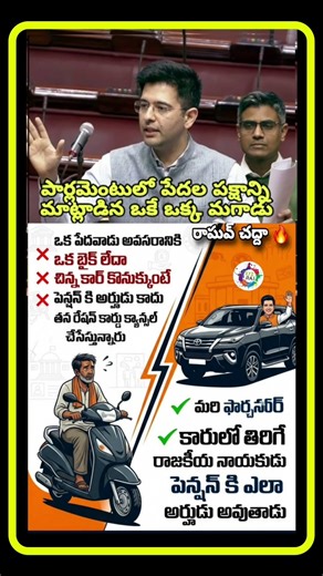 పార్లమెంట్ లో పేదల పక్షాన మాట్లాడుతున్న ఒకే ఒక్క మగాడు రాఘవ్ చద్దా🔥 | #raghavchadha #Parliament