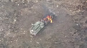 Ukrainian Shells Captured on Film Taking On Unusual Russian Arctic Missile System