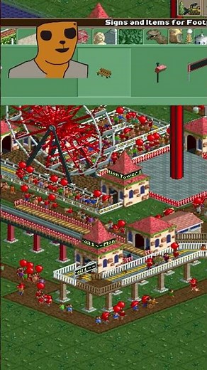 Replacing broken park benches | RollerCoaster Tycoon 2: Part 7