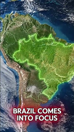 Amazon Rainforest in Brazil 🇧🇷 Cinematic Map A