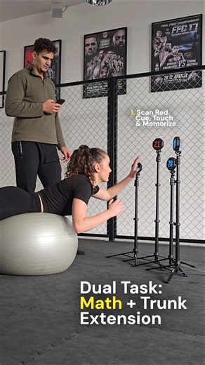 Dual tasks: Math + Trunk Extensions #cognitivetraining #aptacsm2026