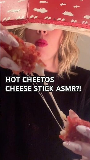 ASMR MUKBANG HOT CHEETOS CHEESE STICK 🤤🔥 #asmr #eatingsounds