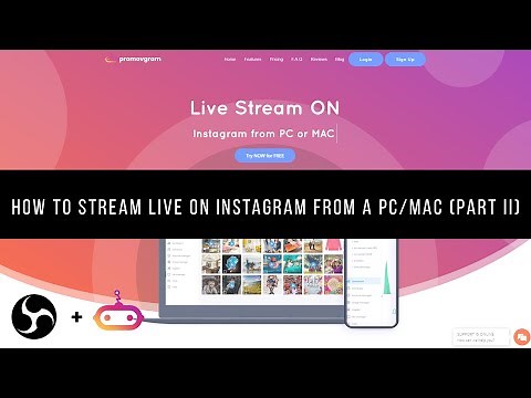 How to stream on INSTAGRAM using your PC/MAC and OBS, with comments, live analytics & more!