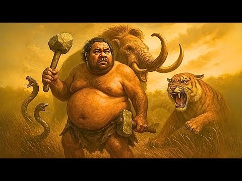 Fat Tribe Hunter Survives Gorilla Fight and Kills Woolly Mammoth | Epic Survival Story