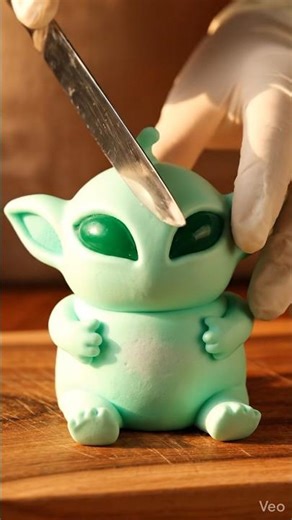 Cute Baby Alien Cake Satisfying Cut 👽✨ #shorts