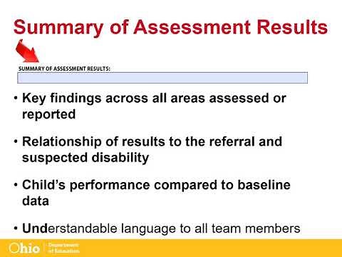 ODE: The Essential ETR Part 2 - Summary of Assessments and Determining Eligibility