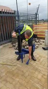 Assemble a DCP (Dynamic Cone Penetrometer) tester. Safety process demonstration