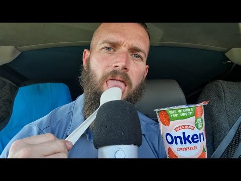 ASMR | Yogurt Eating With Plastic Spoon Licking 😋[ASMR Mouth Sounds]