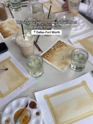 This your sign to make fun art in Dallas/Fort Worth If your week has been full of noise, deadlines, and scrolling, it’s time to press pause and treat yourself to a creative escape in Dallas ☕🎨✨. Imagine the warm aroma of freshly brewed coffee filling a cozy café, your hands bringing coffee to life on watercolor paper, and the soft scratch of brush on paper guiding you into a calm, whimsical world of your own making. 📅 Feb 6 multiple dates 📍 5013 Coffee More ✨ What to expect: Turn your favorit